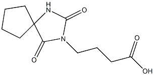 4-{2,4-dioxo-1,3-diazaspiro[4.4]nonan-3-yl}butanoic acid Struktur