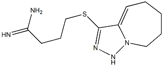 4-{5H,6H,7H,8H,9H-[1,2,4]triazolo[3,4-a]azepin-3-ylsulfanyl}butanimidamide Struktur