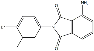 4-amino-2-(4-bromo-3-methylphenyl)-2,3-dihydro-1H-isoindole-1,3-dione Struktur