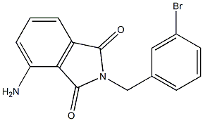 4-amino-2-[(3-bromophenyl)methyl]-2,3-dihydro-1H-isoindole-1,3-dione Struktur