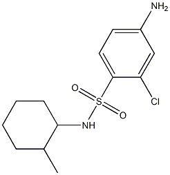 4-amino-2-chloro-N-(2-methylcyclohexyl)benzene-1-sulfonamide Struktur