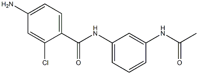 4-amino-2-chloro-N-(3-acetamidophenyl)benzamide Struktur