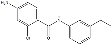 4-amino-2-chloro-N-(3-ethylphenyl)benzamide Struktur