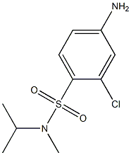 4-amino-2-chloro-N-methyl-N-(propan-2-yl)benzene-1-sulfonamide Struktur