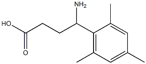 4-amino-4-(2,4,6-trimethylphenyl)butanoic acid Struktur