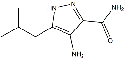 4-amino-5-isobutyl-1H-pyrazole-3-carboxamide Struktur