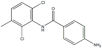 4-amino-N-(2,6-dichloro-3-methylphenyl)benzamide Struktur