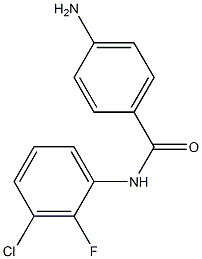 4-amino-N-(3-chloro-2-fluorophenyl)benzamide Struktur