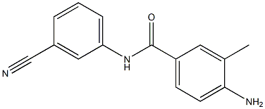 4-amino-N-(3-cyanophenyl)-3-methylbenzamide Struktur