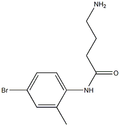 4-amino-N-(4-bromo-2-methylphenyl)butanamide Struktur