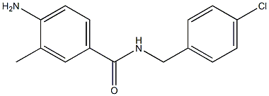 4-amino-N-[(4-chlorophenyl)methyl]-3-methylbenzamide Struktur