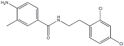 4-amino-N-[2-(2,4-dichlorophenyl)ethyl]-3-methylbenzamide Struktur