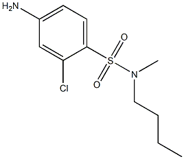 4-amino-N-butyl-2-chloro-N-methylbenzene-1-sulfonamide Struktur