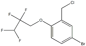 4-bromo-2-(chloromethyl)-1-(2,2,3,3-tetrafluoropropoxy)benzene Struktur