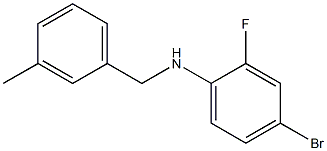 4-bromo-2-fluoro-N-[(3-methylphenyl)methyl]aniline Struktur