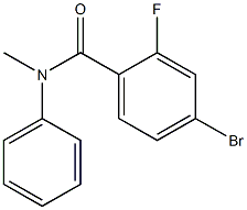 4-bromo-2-fluoro-N-methyl-N-phenylbenzamide Struktur