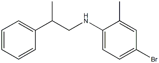 4-bromo-2-methyl-N-(2-phenylpropyl)aniline Struktur