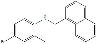 4-bromo-2-methyl-N-(naphthalen-1-ylmethyl)aniline Struktur