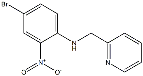 4-bromo-2-nitro-N-(pyridin-2-ylmethyl)aniline Struktur