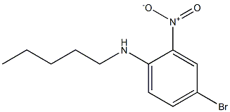 4-bromo-2-nitro-N-pentylaniline Struktur