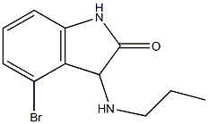 4-bromo-3-(propylamino)-1,3-dihydro-2H-indol-2-one Struktur