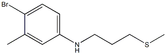 4-bromo-3-methyl-N-[3-(methylsulfanyl)propyl]aniline Struktur