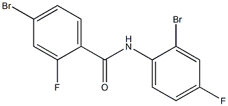 4-bromo-N-(2-bromo-4-fluorophenyl)-2-fluorobenzamide Struktur