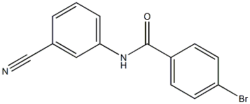 4-bromo-N-(3-cyanophenyl)benzamide Struktur