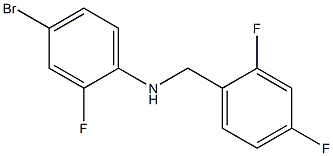 4-bromo-N-[(2,4-difluorophenyl)methyl]-2-fluoroaniline Struktur