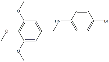 4-bromo-N-[(3,4,5-trimethoxyphenyl)methyl]aniline Struktur