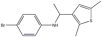 4-bromo-N-[1-(2,5-dimethylthiophen-3-yl)ethyl]aniline Struktur