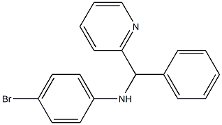 4-bromo-N-[phenyl(pyridin-2-yl)methyl]aniline Struktur