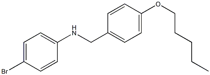 4-bromo-N-{[4-(pentyloxy)phenyl]methyl}aniline Struktur