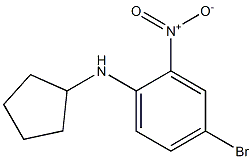 4-bromo-N-cyclopentyl-2-nitroaniline Struktur