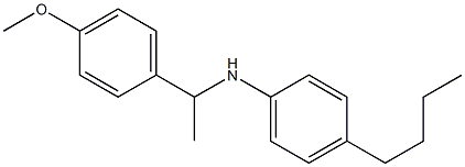 4-butyl-N-[1-(4-methoxyphenyl)ethyl]aniline Struktur