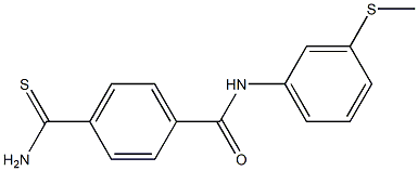 4-carbamothioyl-N-[3-(methylsulfanyl)phenyl]benzamide Struktur