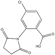 4-chloro-2-(2,5-dioxopyrrolidin-1-yl)benzoic acid Struktur