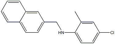 4-chloro-2-methyl-N-(naphthalen-2-ylmethyl)aniline Struktur