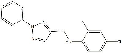 4-chloro-2-methyl-N-[(2-phenyl-2H-1,2,3-triazol-4-yl)methyl]aniline Struktur