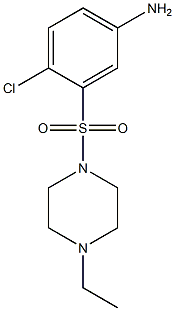 4-chloro-3-[(4-ethylpiperazine-1-)sulfonyl]aniline Struktur