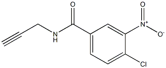 4-chloro-3-nitro-N-prop-2-ynylbenzamide Struktur