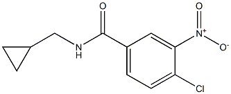 4-chloro-N-(cyclopropylmethyl)-3-nitrobenzamide Struktur