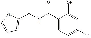 4-chloro-N-(furan-2-ylmethyl)-2-hydroxybenzamide Struktur