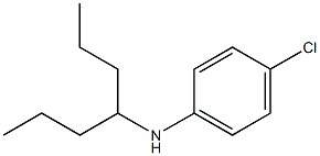 4-chloro-N-(heptan-4-yl)aniline Struktur