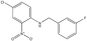 4-chloro-N-[(3-fluorophenyl)methyl]-2-nitroaniline Struktur