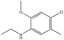 4-chloro-N-ethyl-2-methoxy-5-methylaniline Struktur