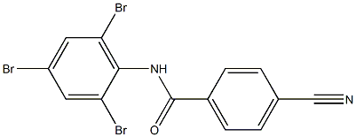 4-cyano-N-(2,4,6-tribromophenyl)benzamide Struktur