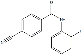 4-cyano-N-(2-fluorophenyl)benzamide Struktur