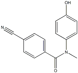 4-cyano-N-(4-hydroxyphenyl)-N-methylbenzamide Struktur