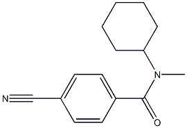 4-cyano-N-cyclohexyl-N-methylbenzamide Struktur